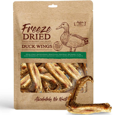 Absolute Bites® Single Ingredient Freeze Dried Treats | Duck Wings (40g)