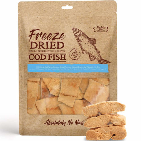 Absolute Bites® Single Ingredient Freeze Dried Treats | Cod Fish (30g)