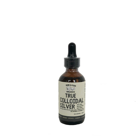 Dom & Cleo Organics True Colloidal Silver | Spray/Dropper
