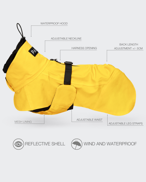 PAIKKA Visibility Raincoat Lite | Yellow