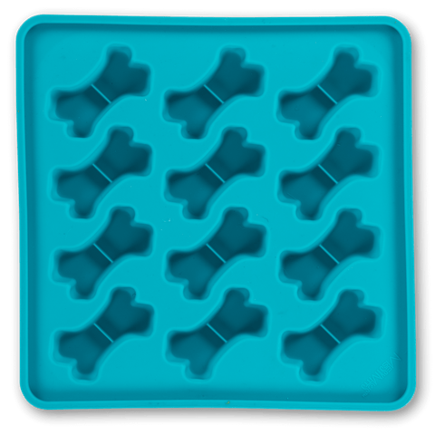 Messy Mutts Framed "Spill Resistant" Silicone Popsicle Treat Mold | Blue