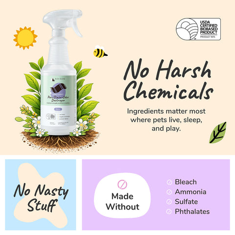 kin+kind Pee, Stain & Odor Destroyer | Carpet & Fabric