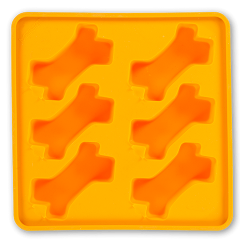 Messy Mutts Framed "Spill Resistant" Silicone Popsicle Treat Mold | Orange