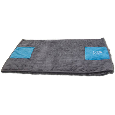 Messy Mutts Microfiber Drying Mat & Towel with Hand Pockets | Small