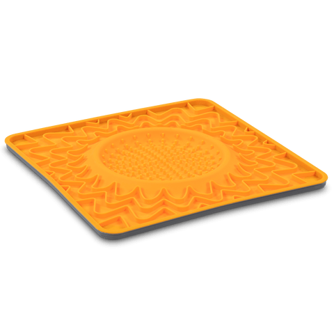 Messy Mutts Framed Spill Resistant Silicone Dog Lick Bowl Mat
