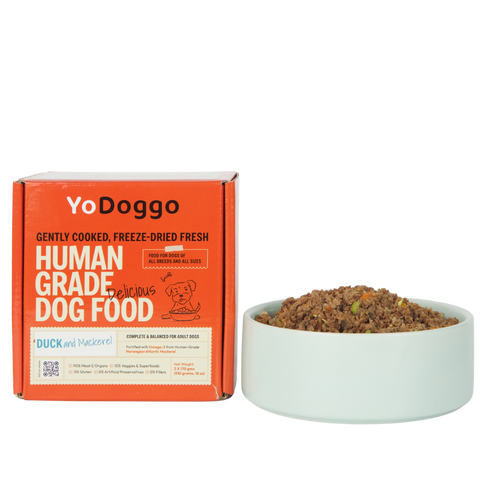 YoDoggo Gently Cooked, Freeze Dried Fresh | Duck & Mackerel