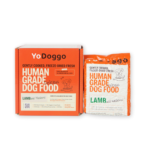 YoDoggo Gently Cooked, Freeze Dried Fresh | Lamb & Mackerel
